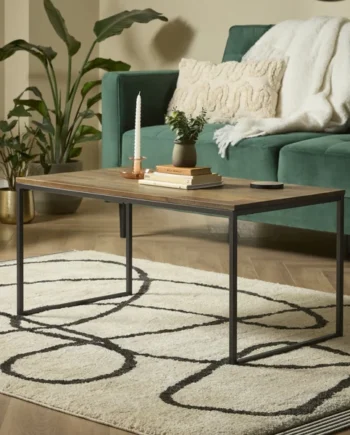 Atico Walnut effect Coffee table (H)45cm (W)50cm