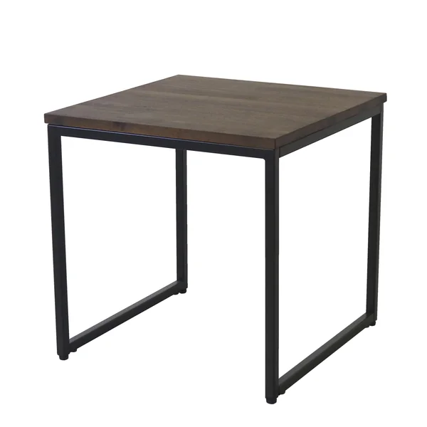 Atico Walnut effect Side table (H)40cm (W)40cm
