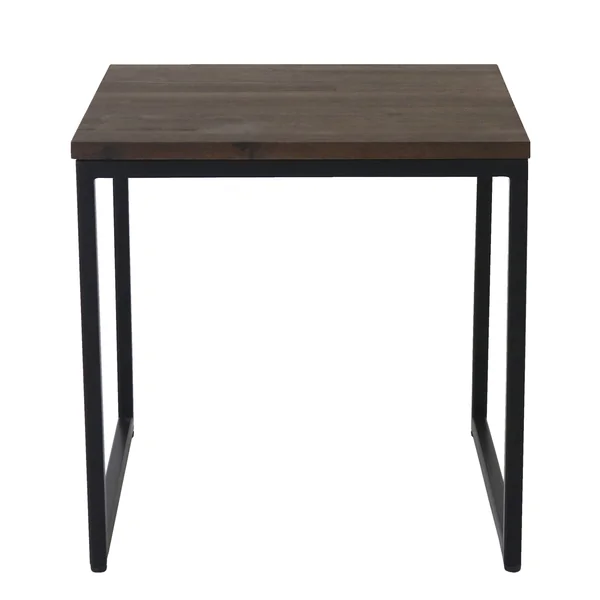 Atico Walnut effect Side table (H)40cm (W)40cm