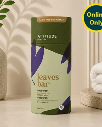 Attitude Natural Care Leaves Bar Herbal Musk Deodorant 85g