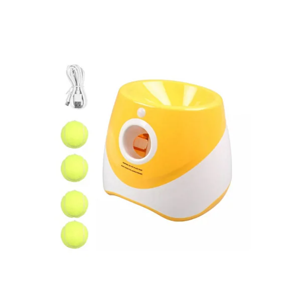 Automatic Dog Ball Launcher & Thrower - Interactive Pet Play with Adjustable Distance