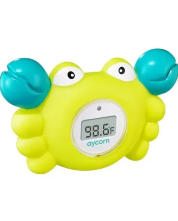 AYCORN® Baby Bath Thermometer, Waterproof Digital Baby Thermometer with LED Light for Child Safety, Floating Bathtub Toy, BPA Free