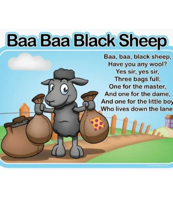 Baa Baa Black Sheep Nursery Rhyme Sign