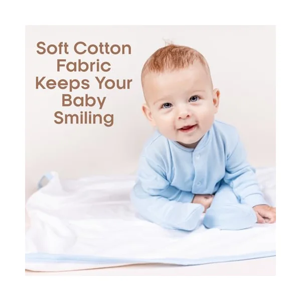 Baban Baby Cotton Baby Sleepsuits Baby Grows 2 Pack | 100% Cotton, Made in Britain, Newborn to 18-24 Months, Boys & Girls, Machine Washable, Loved by Parents Award
