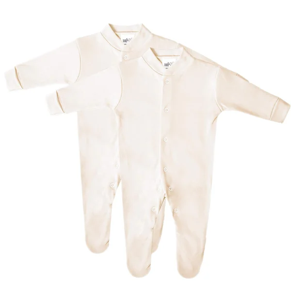 Baban Baby Cotton Baby Sleepsuits Baby Grows 2 Pack | 100% Cotton, Made in Britain, Newborn to 18-24 Months, Boys & Girls, Machine Washable, Loved by Parents Award
