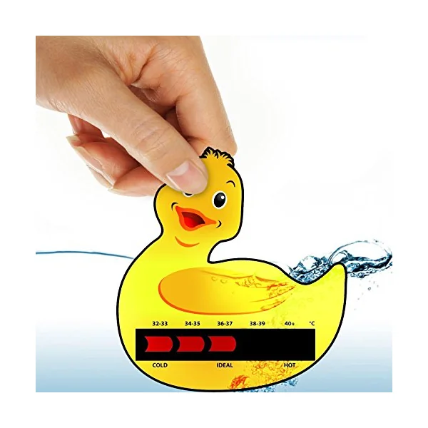 Baby and Child Home and Travel Thermometer Set to Monitor Temperature - Duck Baby Bath Thermometer & Duck Baby Room Nursery Thermometer