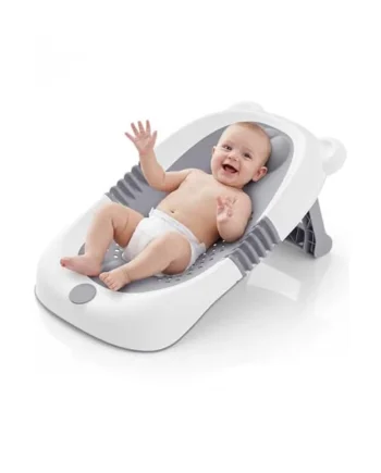 Baby Bath Seat Foldable Baby Bath Support 0-6 Months Travel Bath Chair for Bathtub Ergonomic Design Baby Essential