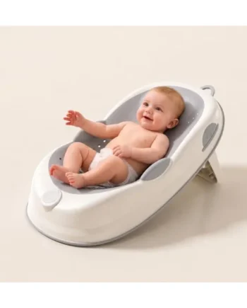 Baby Bath Seat： Soft Baby Bath Support, Non-Slip Lightweight for Newborns Up to 6 Months
