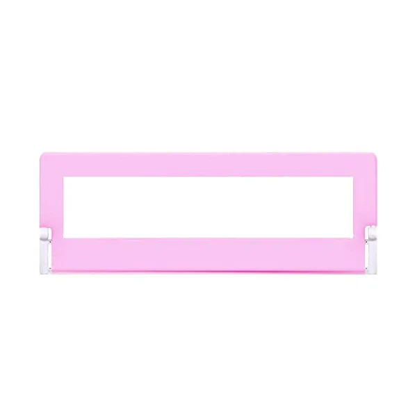 Baby Bedrail Bed Guard Bumper, 1 pack 180 degree Swing Down Baby Toddler Bed Rail Bedrail Guard for Toddlers, for Kids Child,Pink,120cm*68cm