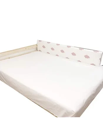 Baby Bedrail Bed Guard Bumper, 1Pack Full Size Memory Foam Washable Bed Rail for Toddlers Bedrail Guard, Soft For Kids Child,White,150cm*30cm