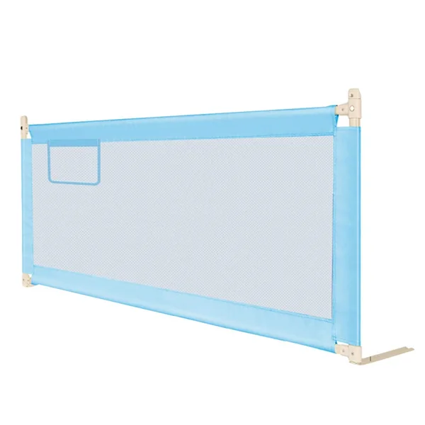 Baby Bedrail Bed Guard Bumper, 1Pack Vertical Lifting Baby Bed Rail Guard, Washable For Toddlers Kids Twin Bed Queen Bed,Blue,150cm*75cm