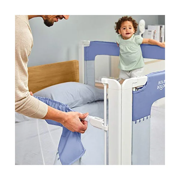 Baby Bedrail Bed Guard Bumper, 1Pack Washable Safety Guard Extra Tall Baby Bed Rail Guard, For Full Size Queen & King Twin Bed,Green,180 * 76cm