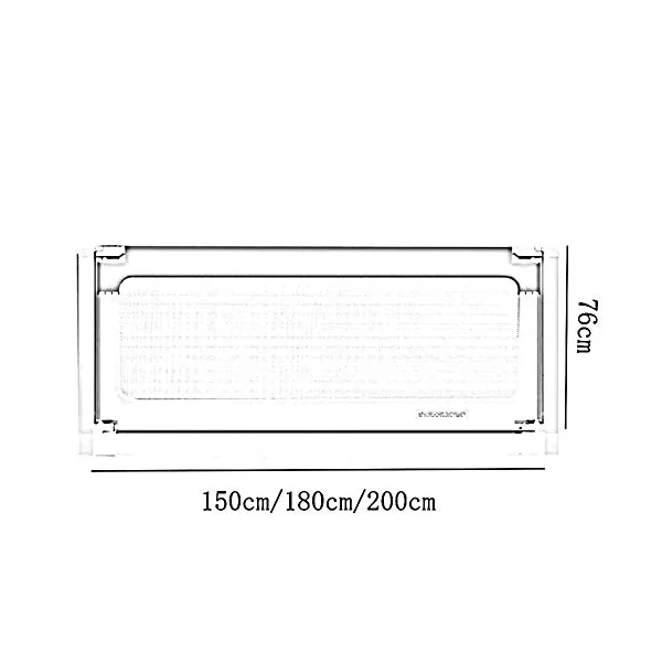 Baby Bedrail Bed Guard Bumper, 1Pack Washable Safety Guard Extra Tall Baby Bed Rail Guard, For Full Size Queen & King Twin Bed,Green,180 * 76cm