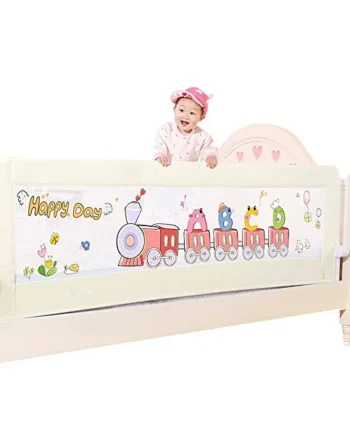 Baby Bedrail Bed Guard Bumper, Anti-Fall Bed Rail for Toddlers Bed Guardrail, Breathable Mesh Swing Down For Baby Children,Yellow,180cm*66cm