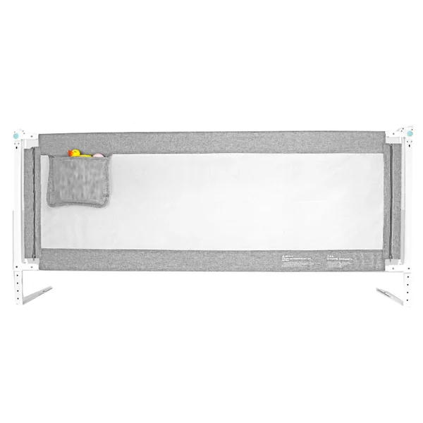 Baby Bedrail Bed Guard Bumper, Anti-Fall Children's Bed Rail Vertical Lift Crib Guardrail, For Toddler Twin Bed Queen Bed,Gray,120cm*68cm