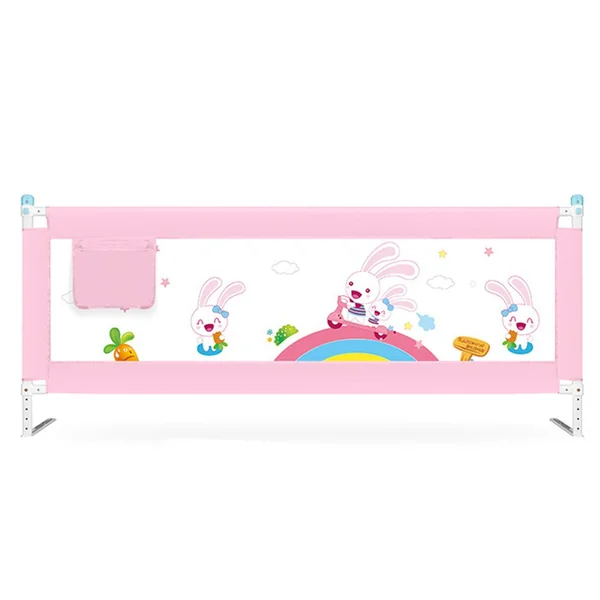 Baby Bedrail Bed Guard Bumper, Anti-Fall Vertical Lifting Bed Rail for Toddlers Bedrail Guard, For Kids Queen Bed King Bed,Pink,120cm*83cm