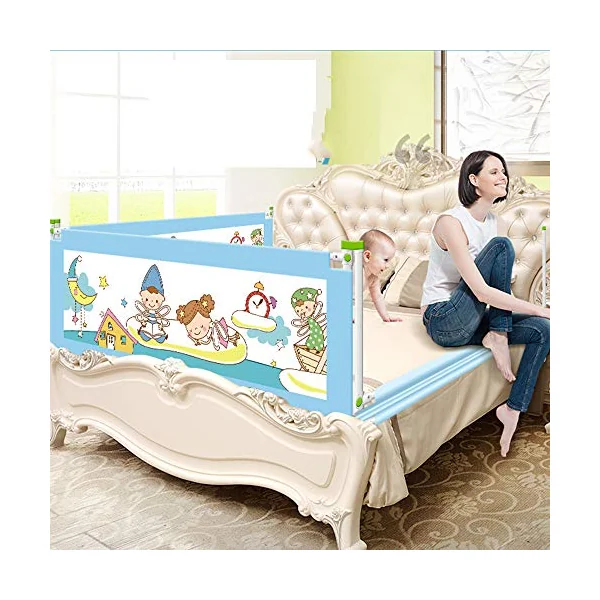 Baby Bedrail Bed Guard Bumper, Anti-Fall Washable Vertical Lifting Bed Rail for Toddlers Bedrail Guard, For Kids Child,Pink,220cm*68cm