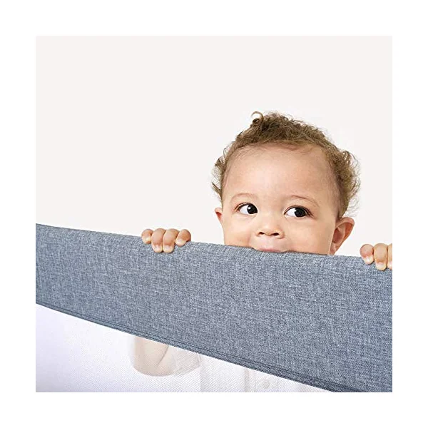 Baby Bedrail Bed Guard Bumper, Bed Rails for Toddlers Vertical Lifting Breathable Baby Bed Rail, for Toddlers Kids Children,Green,150cm*70cm