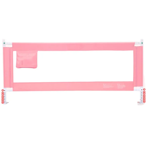 Baby Bedrail Bed Guard Bumper, Full Size Vertical Lifting Bed Rail for Toddlers Anti-Fall Bed Guardrail, For Baby Children,Pink,120cm*69cm