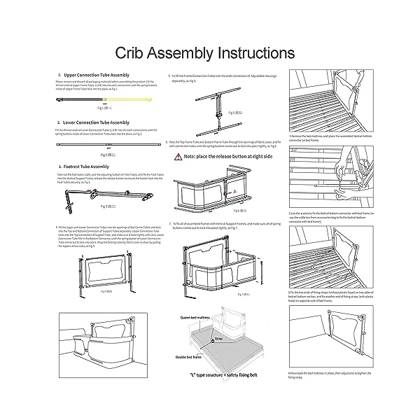 Baby Bedside Sleeper,120x50cm,Portable Crib,cosleeper for baby in bed,co sleeper bassinet attach to bed,baby bedside crib,One-key flip up the fence,baby bed with rails,Crib Stationary,bed in bed ( Col