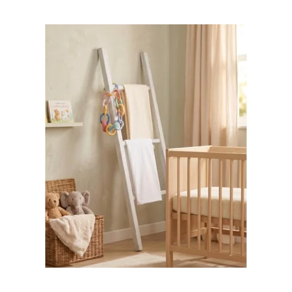Baby Birds Fitted Organic Cotton Sheets for Prams, Cots, Cribs & Moses Baskets | Premium Soft Mattress Cover, Square & Round Corners | White & Cream (Cream, Cot Bed Sheet (140 * 70cm))