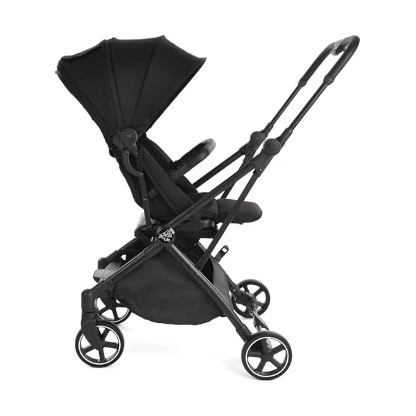 Baby Birds Owl 360° Pushchair, Rotating Seat, Parent Facing Pram, One-Hand Self-Standing Compact Fold, Newborn to 22kg, Raincover and Travel Bag Included