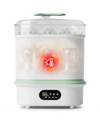 Baby Bottle Steam Steriliser and Dryer – 4-in-1 Electric Steriliser & Dryer for Baby Bottles, Breast Pump Parts, Pacifiers, 72h Storage Mode, Adjustable Disinfection, 6 Bottle Capacity, Auto Shut-Off