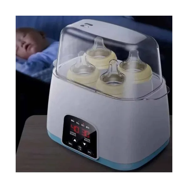 Baby Bottle Steriliser Bottle Warmer with & Smart Temperature Control & LCD Display | Portable Double steriliser for Baby Bottles to Breastmilk, Formula, Pacifiers | Fast Home Sterilisation