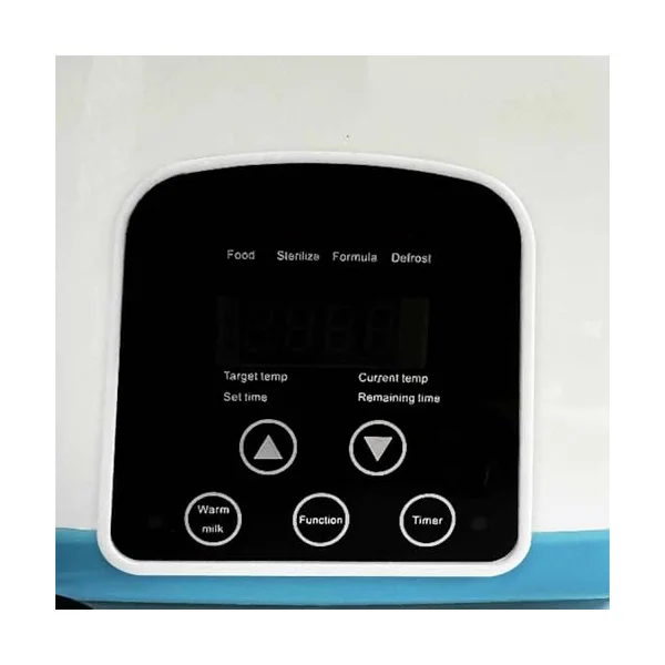 Baby Bottle Steriliser Bottle Warmer with & Smart Temperature Control & LCD Display | Portable Double steriliser for Baby Bottles to Breastmilk, Formula, Pacifiers | Fast Home Sterilisation