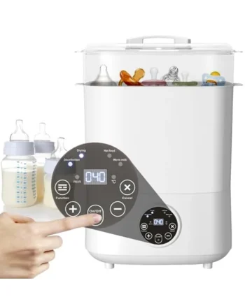 Baby Bottle Sterilizer & Dryer, 4-in-1 Electric Steam Baby Bottle Sterilizer and Dryer with Digital LED for Hold 6-8 Bottles, 2 Layers All-in-One Sterilizer for Baby Bottles, Other Baby Stuffs