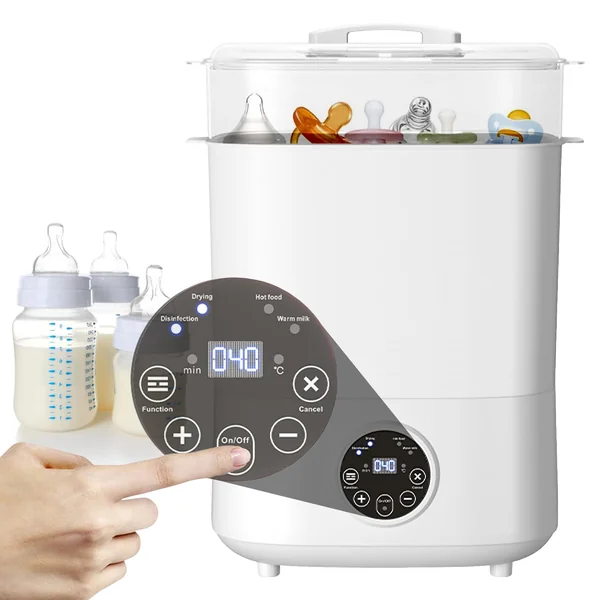 Baby Bottle Sterilizer & Dryer, 4-in-1 Electric Steam Baby Bottle Sterilizer and Dryer with Digital LED for Hold 6-8 Bottles, 2 Layers All-in-One Sterilizer for Baby Bottles, Other Baby Stuffs