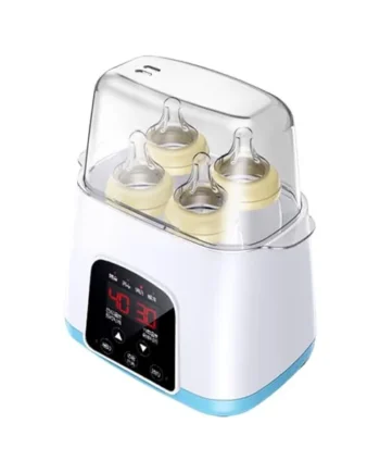 Baby Bottle Warmer 6-in-1 Multifunctional Portable Bottle Steriliser with LCD Display, Timer, Fast Baby Food Heating & Defrost in Minutes, for Breastmilk or Formula