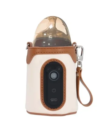 Baby Bottle Warmer,Portable Bottle Warmer USB Powered 26 Gears Temperature Adjustable Bottle Milk Warmer Travel Bottle Warmer Cover for Home Family Breastmilk Formula(L)