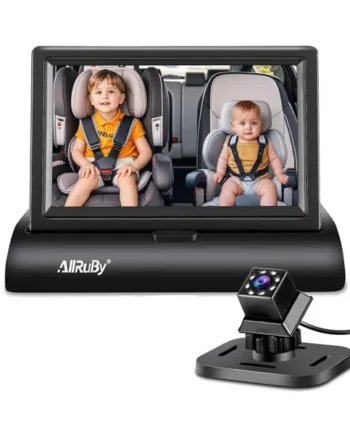 Baby Car Camera Monitor,Baby Car Mirror,1080P Digital Display,View Infant in Rear Facing Seat with Wide Crystal Clear View,Aimed at Baby-Easily to Observe Baby's Every Move (4.3 inch)