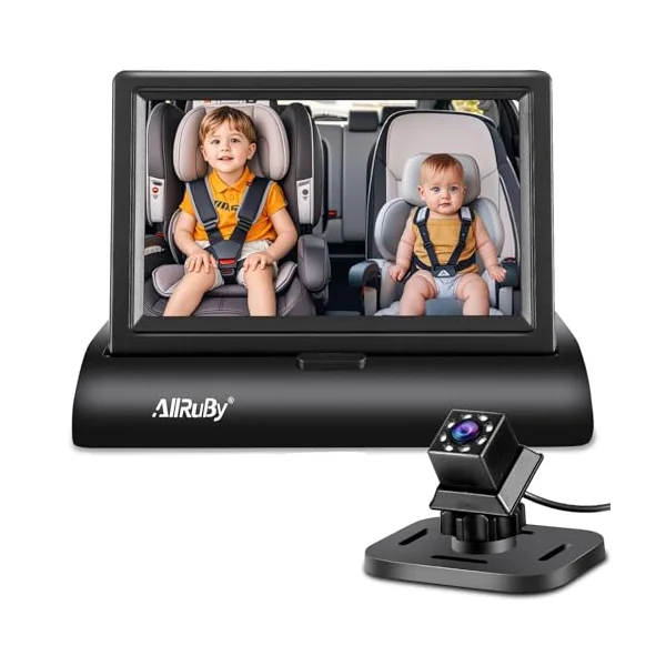 Baby Car Camera Monitor,Baby Car Mirror,1080P Digital Display,View Infant in Rear Facing Seat with Wide Crystal Clear View,Aimed at Baby-Easily to Observe Baby's Every Move (4.3 inch)