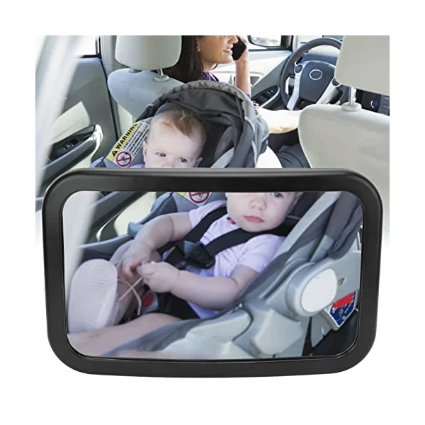 Baby Car Mirror, Car Seat Mirror Rear Facing Interior Baby Care 360° Rotatable Shatterproof Clear View for Trucks SUVs