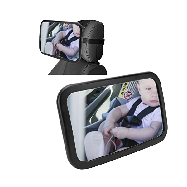Baby Car Mirror, Car Seat Mirror Rear Facing Interior Baby Care 360° Rotatable Shatterproof Clear View for Trucks SUVs