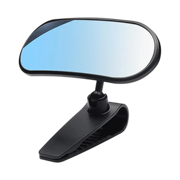 Baby Car Seat Mirror for Rear Facing with Wide-View HD Glass Easy Clip-On Backseat Mirror to Observe Rear-Facing Infant Safely Black