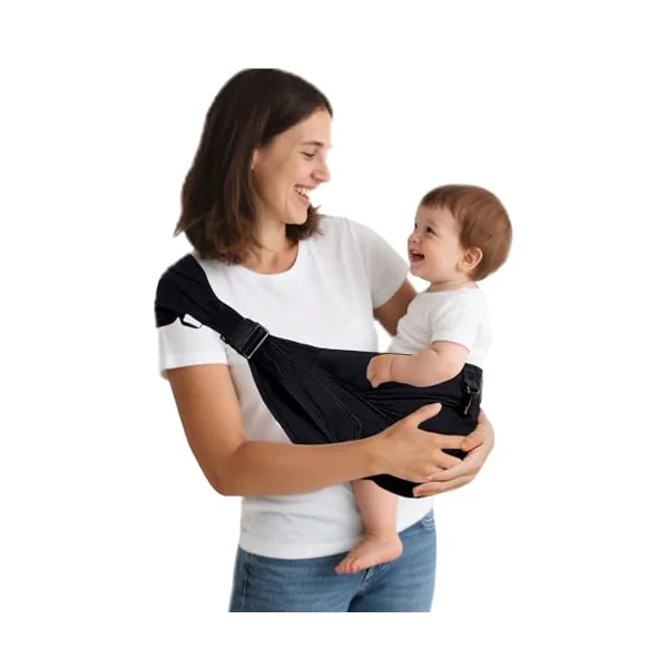 Baby Carrier Sling Newborn to Toddler Carrier,Side Toddler Carrier with Extra Wide Cozy Strap, Adjustable Ergonomic Baby Carrier for 0-36 Months,Breathable Summer Baby Wearing