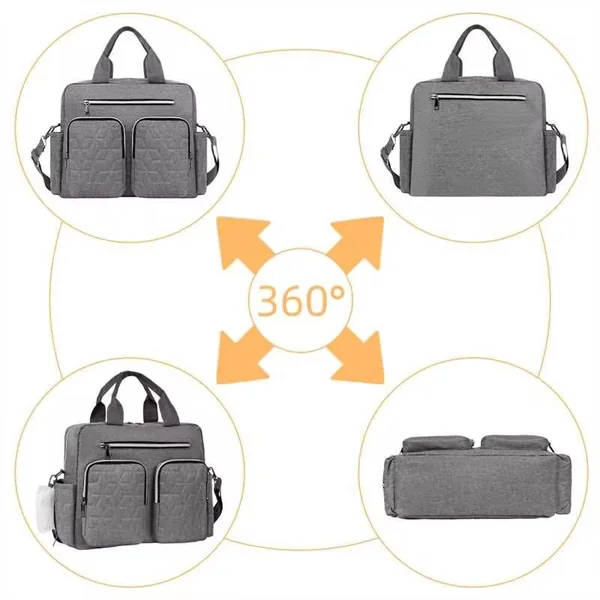 Baby Changing Bag, Nappy Bag Tote Multifunction Nappy Bags, Diaper Messenger with Stroller Straps and Insulated Pockets, Portable Waterproof and Large Capacity Mommy Diaper Tote for Mum and Dad
