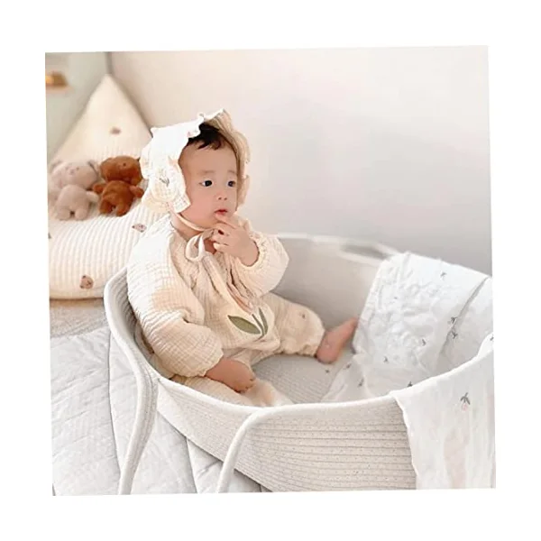 Baby Changing Basket Bed Folding Baby Travel Carrying Basket Sleeping 70x40x25CM