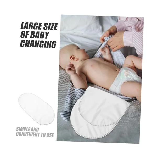 Baby Changing Pad 3 Pack Cotton TPU Waterproof Reusable Diaper Mat for Portable Protector Machine Washable for Travel and Home