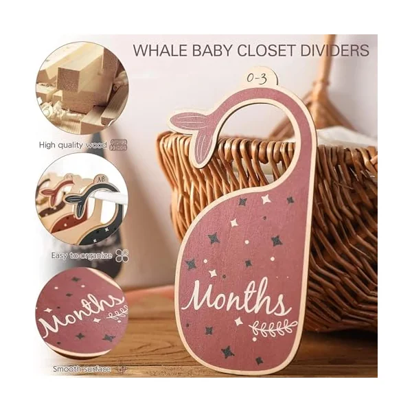 Baby Closet Divider Closet 7pcs/set Baby Closet Organizer Nursery Decor Hanger Dividers Baby Clothes Organizers for Boys Girls