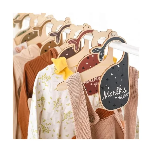 Baby Closet Divider Closet 7pcs/set Baby Closet Organizer Nursery Decor Hanger Dividers Baby Clothes Organizers for Boys Girls
