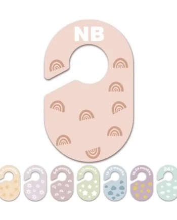 Baby Closet Dividers Durable Plastic Clothes Organizers 16 Pack | Double-Sided Dividers Wardrobe Organizer for Newborn to Toddler, Clothes Organizer by Size & Age Nursery Clothes Dividers