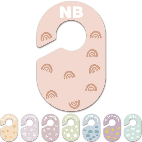 Baby Closet Dividers Durable Plastic Clothes Organizers 8 Pack | Double-Sided Dividers Wardrobe Organizer for Newborn to Toddler, Clothes Organizer by Size & Age Nursery Clothes Dividers