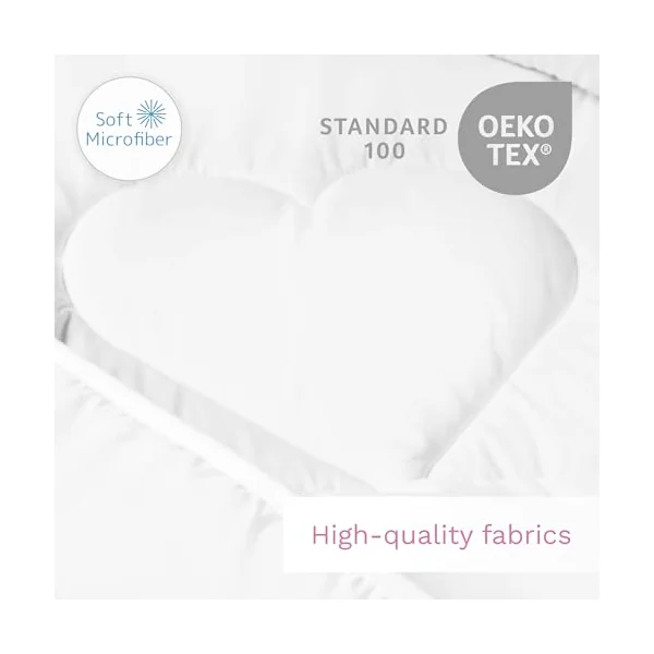 Baby Comfort 4 Piece Duvet Pillow Duvet Cover Pillowcase 80x70 cm Bedding Set for Crib Bedside Crib or Travel Cot 12M+ (Pink Elephants)