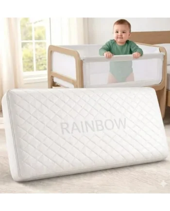 Baby Crib Mattress - With Full Protection, Hypoallergenic, Super Soft, Breathable, Extra Thick Baby Cot Mattress, Waterproof, Removable Washable Cover, Made In UK (80 x 50 x 5 CM)