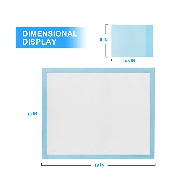 Baby Disposable Changing Pad, 100Pack Soft Waterproof Mat, Portable Diaper Changing Table & Mat, Leak-Proof Breathable Underpads Mattress Play Pad Sheet Protector(13'' 18'')