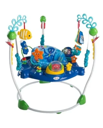 Baby Einstein, Neptune's Ocean Discovery Activity Jumper & Bouncer, Play Centre with Removable Toys, Introduces Numbers and Colours, Languages, 4 Adjustable Heights, 360° Rotation, Ages 6 Months+
